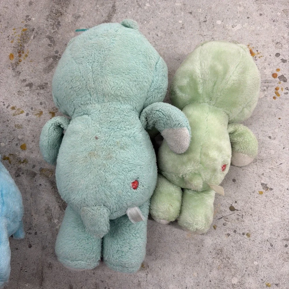 3 Vintage 1983 Kenner Care Bears Bedtime and Grumpy Bears Pre-Owned